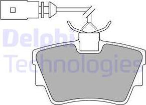 Delphi LP1511 - Тормозные колодки, дисковые, комплект autosila-amz.com