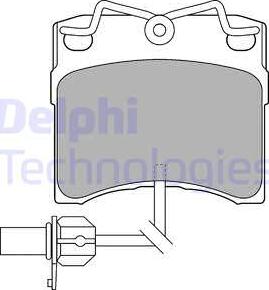 Delphi LP1535 - Тормозные колодки, дисковые, комплект autosila-amz.com