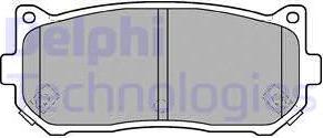 Delphi LP1528 - Тормозные колодки, дисковые, комплект autosila-amz.com