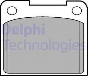Delphi LP15 - Тормозные колодки, дисковые, комплект autosila-amz.com
