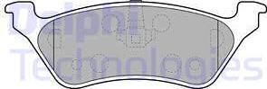 Delphi LP1694 - Тормозные колодки, дисковые, комплект autosila-amz.com