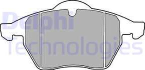 Delphi LP1613 - Тормозные колодки, дисковые, комплект autosila-amz.com