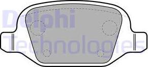 Delphi LP1685 - Тормозные колодки, дисковые, комплект autosila-amz.com