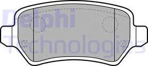 Delphi LP1681 - Тормозные колодки, дисковые, комплект autosila-amz.com