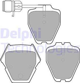 Delphi LP1633 - Тормозные колодки, дисковые, комплект autosila-amz.com