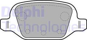 Delphi LP1678 - Тормозные колодки, дисковые, комплект autosila-amz.com