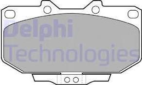 Delphi LP1056 - Тормозные колодки, дисковые, комплект autosila-amz.com