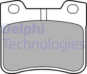 Delphi LP1051 - Тормозные колодки, дисковые, комплект autosila-amz.com