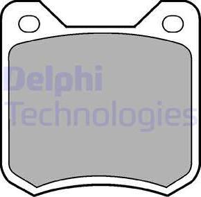 Delphi LP105 - Тормозные колодки, дисковые, комплект autosila-amz.com