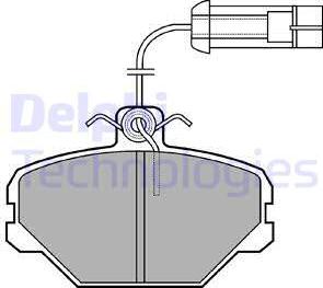 Delphi LP1027 - Тормозные колодки, дисковые, комплект autosila-amz.com