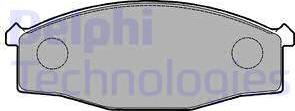 Delphi LP1146 - Тормозные колодки, дисковые, комплект autosila-amz.com