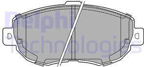Delphi LP1140 - Тормозные колодки, дисковые, комплект autosila-amz.com