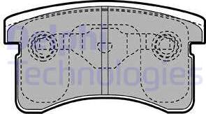 Delphi LP1141 - Тормозные колодки, дисковые, комплект autosila-amz.com