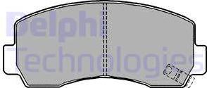 Delphi LP1148 - Тормозные колодки, дисковые, комплект autosila-amz.com