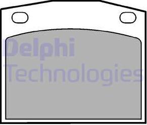 Delphi LP118 - Тормозные колодки, дисковые, комплект autosila-amz.com