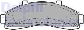 Delphi LP1175 - Тормозные колодки, дисковые, комплект autosila-amz.com