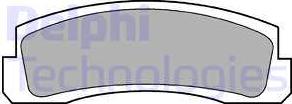 Delphi LP189 - Тормозные колодки, дисковые, комплект autosila-amz.com
