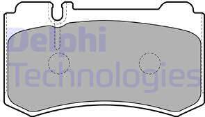 Delphi LP1842 - Тормозные колодки, дисковые, комплект autosila-amz.com