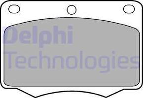 Delphi LP184 - Тормозные колодки, дисковые, комплект autosila-amz.com