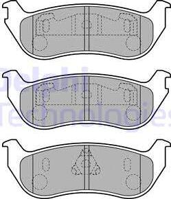 Delphi LP1859 - Тормозные колодки, дисковые, комплект autosila-amz.com