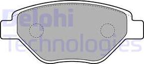 Delphi LP1866 - Тормозные колодки, дисковые, комплект autosila-amz.com