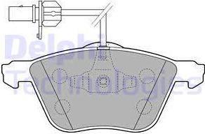 Delphi LP1801 - Тормозные колодки, дисковые, комплект autosila-amz.com