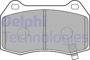 Delphi LP1838 - Тормозные колодки, дисковые, комплект autosila-amz.com