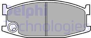 Delphi LP183 - Тормозные колодки, дисковые, комплект autosila-amz.com