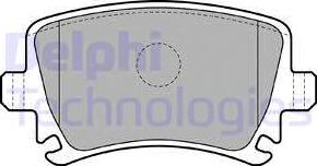 Delphi LP1824 - Тормозные колодки, дисковые, комплект autosila-amz.com