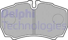 Delphi LP1826 - Тормозные колодки, дисковые, комплект autosila-amz.com