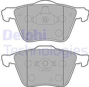 Delphi LP1821 - Тормозные колодки, дисковые, комплект autosila-amz.com