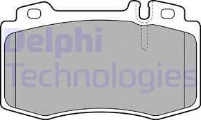 Delphi LP1828 - Тормозные колодки, дисковые, комплект autosila-amz.com
