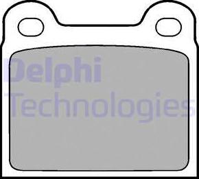 Delphi LP18 - Тормозные колодки, дисковые, комплект autosila-amz.com