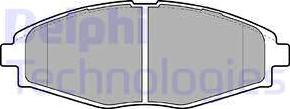Delphi LP1390 - Тормозные колодки, дисковые, комплект autosila-amz.com