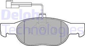 Delphi LP1397 - Тормозные колодки, дисковые, комплект autosila-amz.com