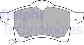 Delphi LP1309 - Тормозные колодки, дисковые, комплект autosila-amz.com