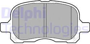 Delphi LP1302 - Тормозные колодки, дисковые, комплект autosila-amz.com