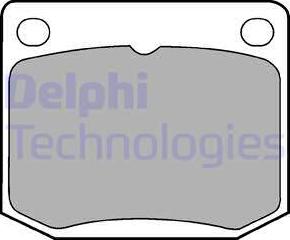 Delphi LP131 - Тормозные колодки, дисковые, комплект autosila-amz.com