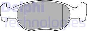 Delphi LP1385 - Тормозные колодки, дисковые, комплект autosila-amz.com