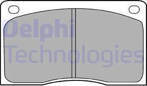 Delphi LP132 - Колодки торм дисковые autosila-amz.com