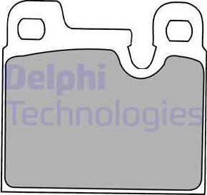 Delphi LP1230 - Тормозные колодки, дисковые, комплект autosila-amz.com