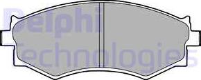 Delphi LP1228 - Тормозные колодки, дисковые, комплект autosila-amz.com