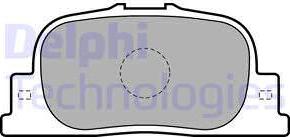 Delphi LP1740-18B1 - Тормозные колодки, дисковые, комплект autosila-amz.com