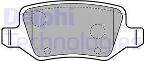 Delphi LP1741 - Тормозные колодки, дисковые, комплект autosila-amz.com