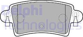 Delphi LP1747 - Тормозные колодки, дисковые, комплект autosila-amz.com