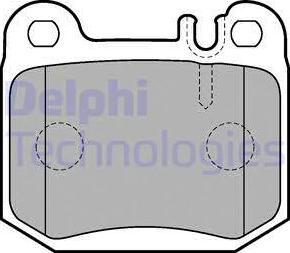 Delphi LP1705 - Тормозные колодки, дисковые, комплект autosila-amz.com