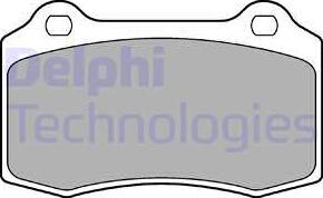 Delphi LP1700-18B1 - Тормозные колодки, дисковые, комплект autosila-amz.com