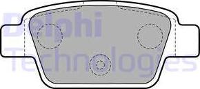 Delphi LP1719 - Тормозные колодки, дисковые, комплект autosila-amz.com