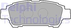 Delphi LP1710-18B1 - Тормозные колодки, дисковые, комплект autosila-amz.com