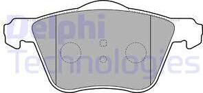 Delphi LP1787 - Тормозные колодки, дисковые, комплект autosila-amz.com